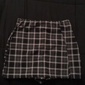 Plaid skort